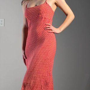 Women's Small Summer Dress Lace-Up Back